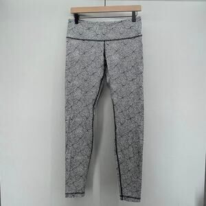 Lululemon Wunder Under Legging 30.5" Womens 8 Luon Plush Petal Coal Ghost W5E83S